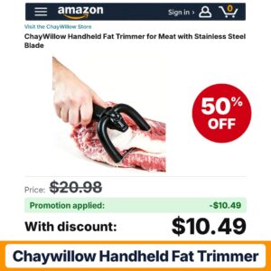 ChayWillow Handheld Fat Trimmer Amazon promo code MDJ34OR3 – 50% off