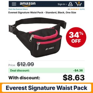 Everest Signature Waist Pack – 34% off