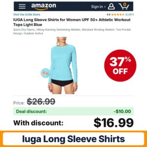 IUGA Long Sleeve Shirts – 37% off