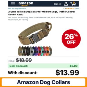 Joytale Tactical Dog Collar – 26% off