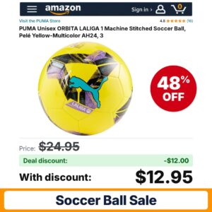 PUMA Unisex ORBITA LALIGA 1 Machine Stitched – 48% off