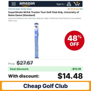 Super Stroke SuperStroke NCAA Traxion Tour Golf – 48% off