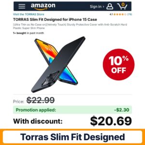 TORRAS Slim Fit Designed Amazon promo code ARTEMIS0826 – 10% off